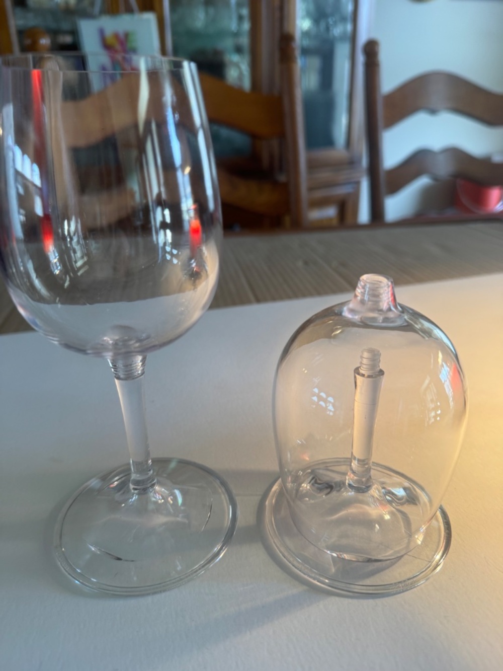 Travel Wine Glasses, 2, Plastic - New Without Tags